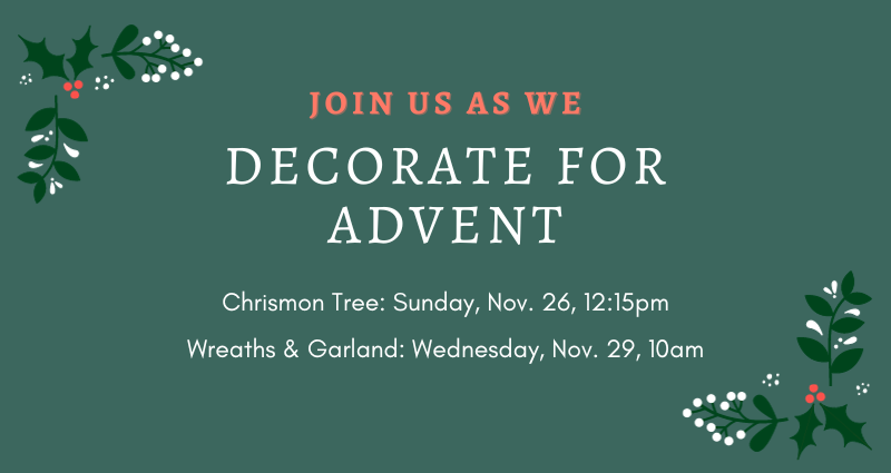 Decorate the Church for Advent